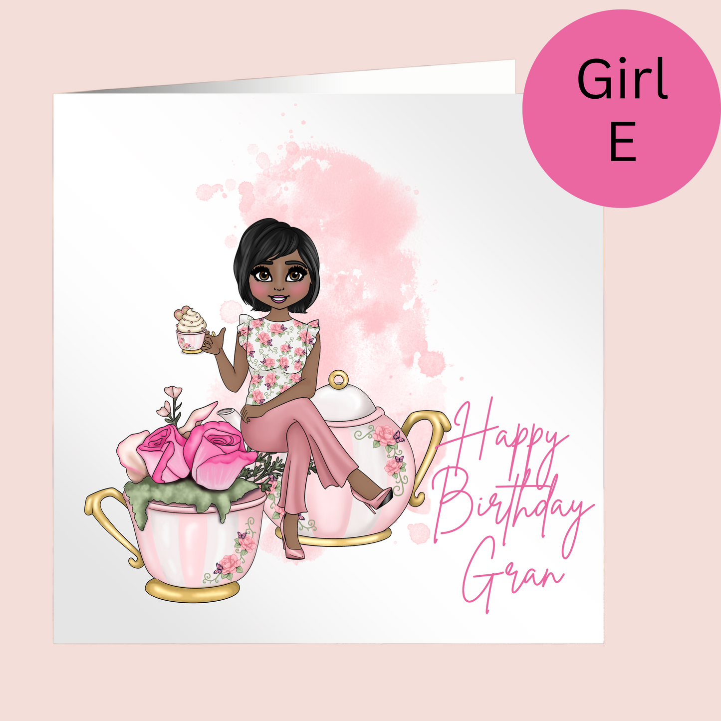 Time for Tea Personalised Card – Choice of 6 Designs