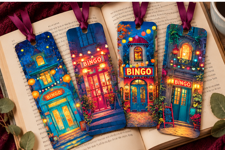 Bingo Bookmark Gift Tags – Set of 4