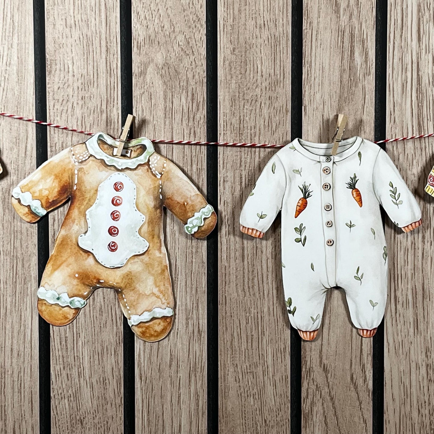 Christmas Baby Shower Bunting – Santa, Gingerbread & Winter Themes