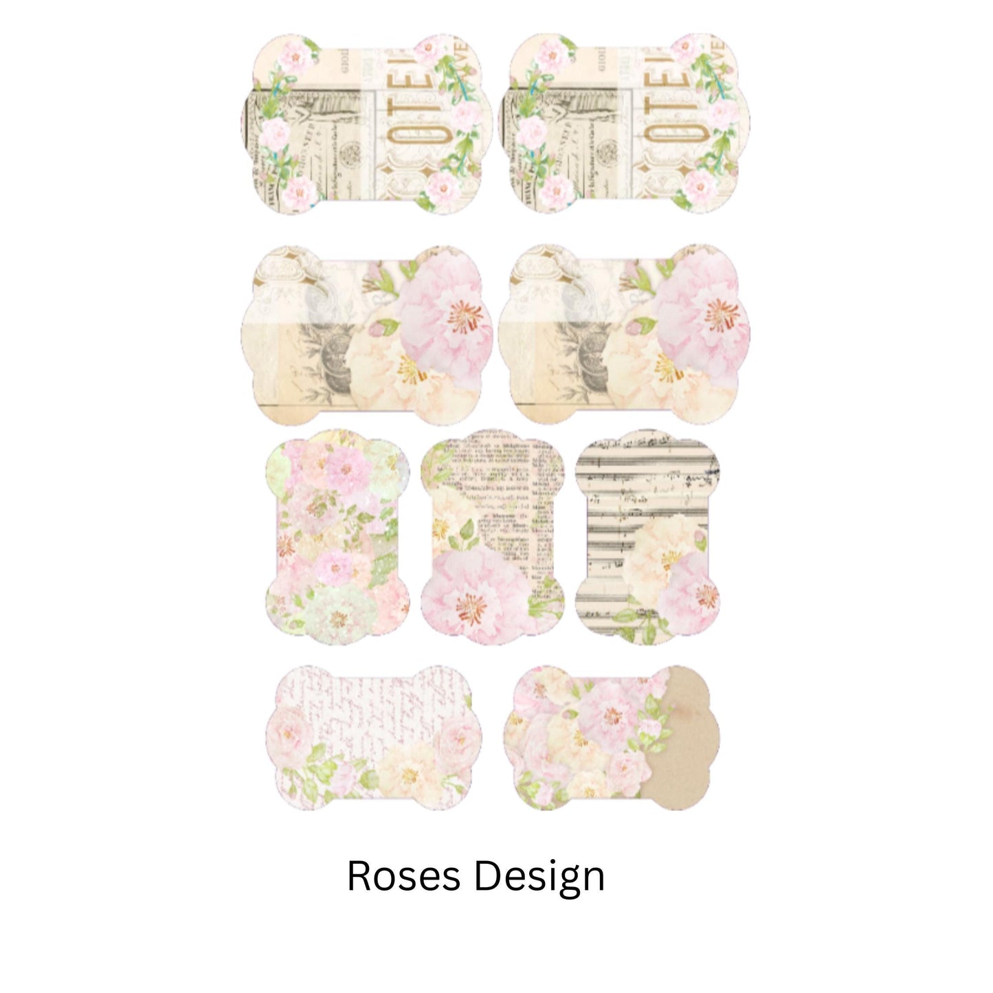 Ribbon and Thread Organizer Spool Cards – Vintage and Floral Styles