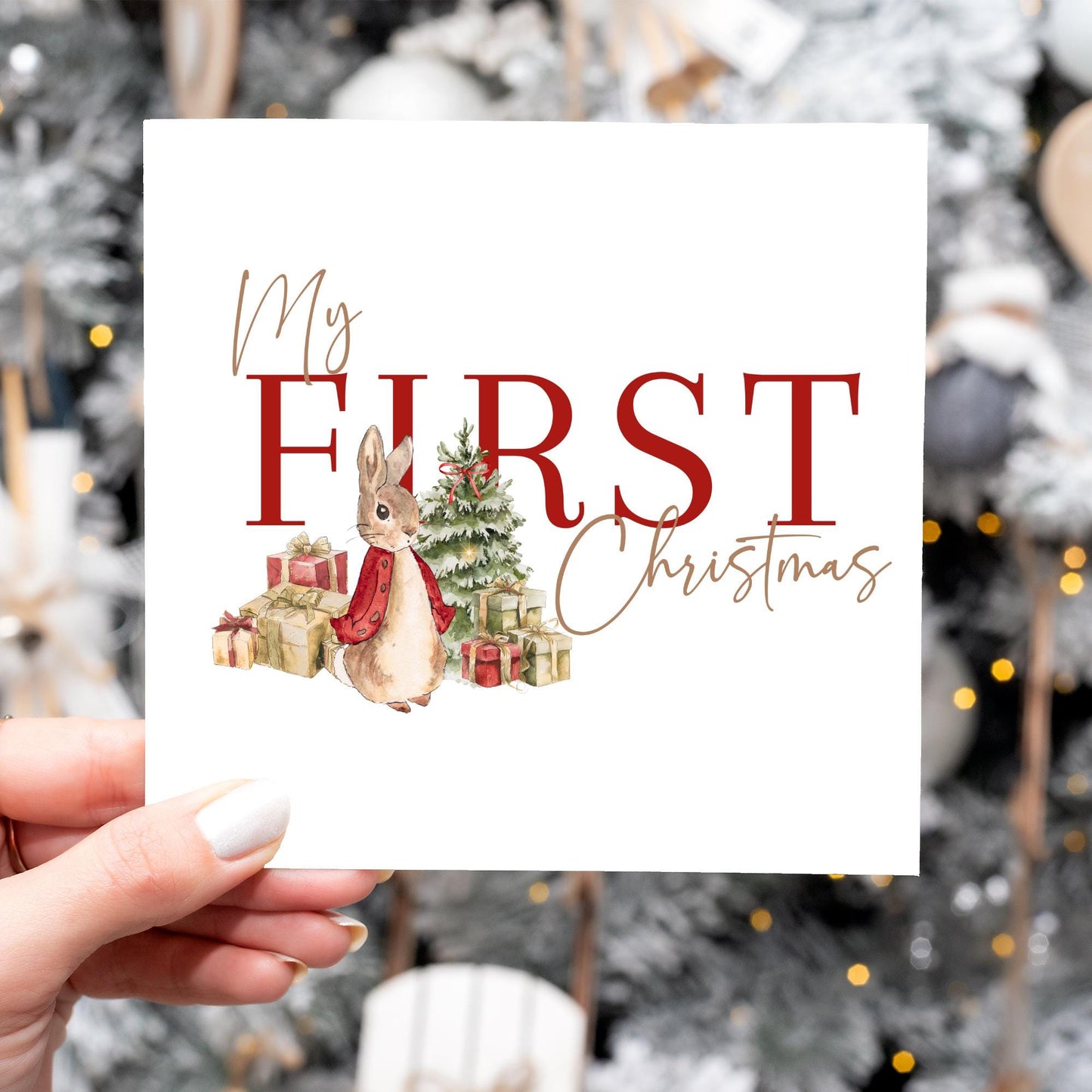 My First Christmas Card – Baby’s First Christmas Card – Choice of 10 Designs
