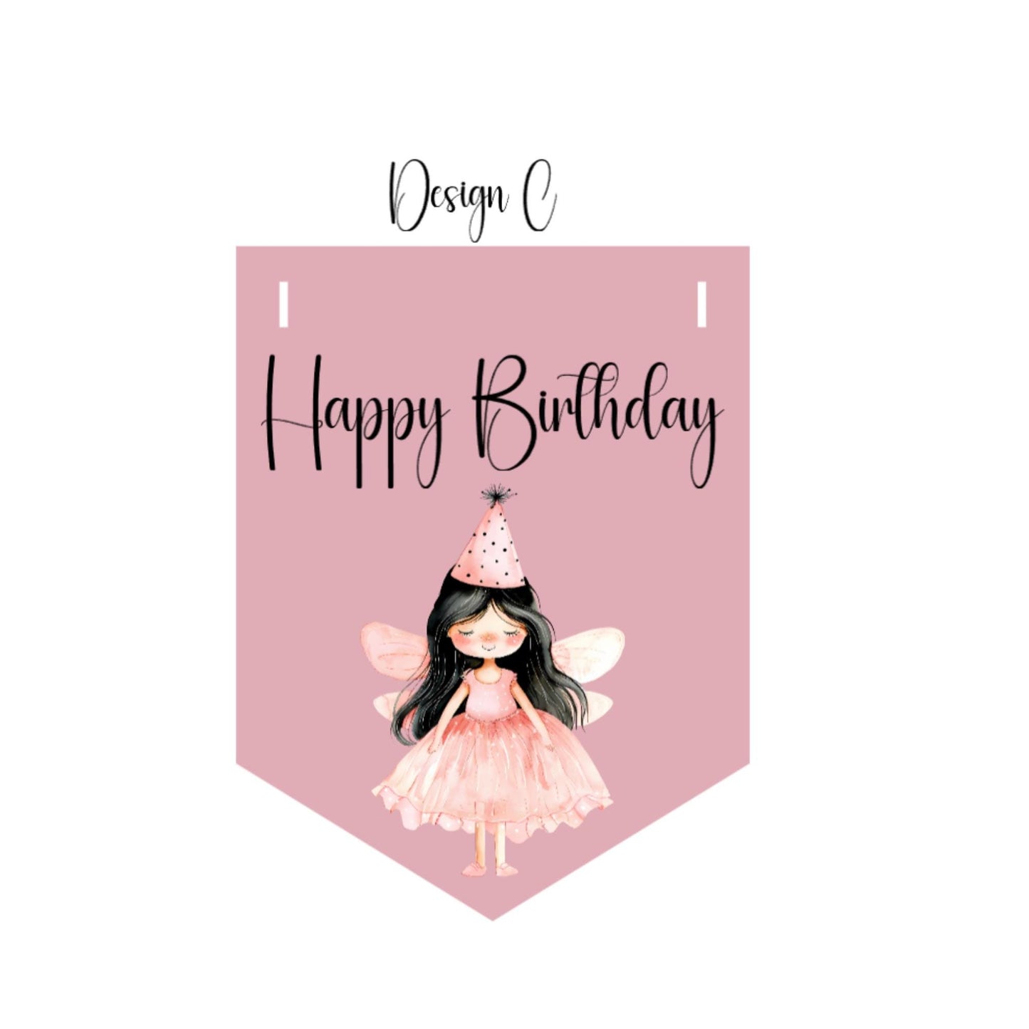 Happy Birthday Fairy Bunting – Handmade Children’s Party Garland