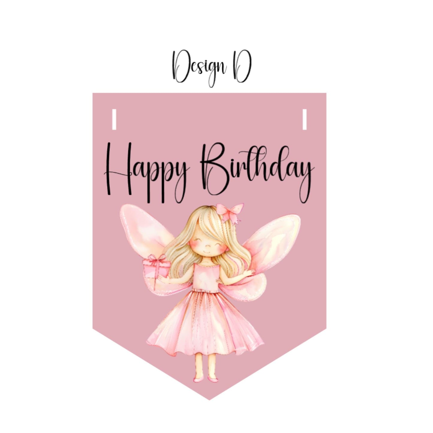 Happy Birthday Fairy Bunting – Handmade Children’s Party Garland