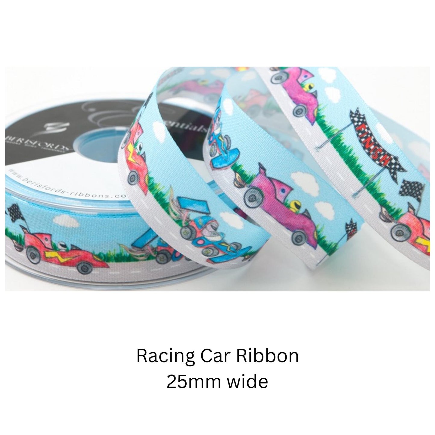 Berisfords Children’s Printed Ribbons – 25mm Birthday, Party & Craft Ribbon