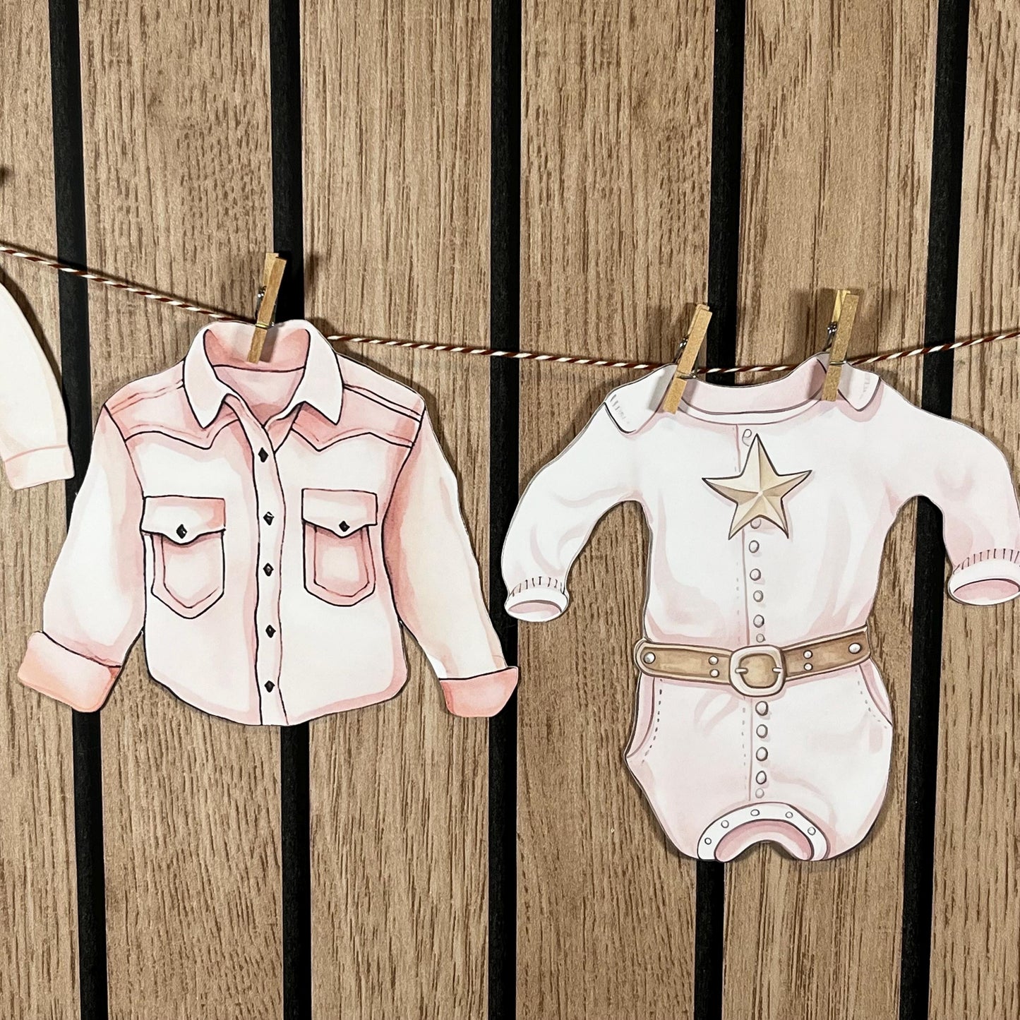 Western Cowboy & Cowgirl Baby Bunting – Blue or Pink Baby Clothes Garland