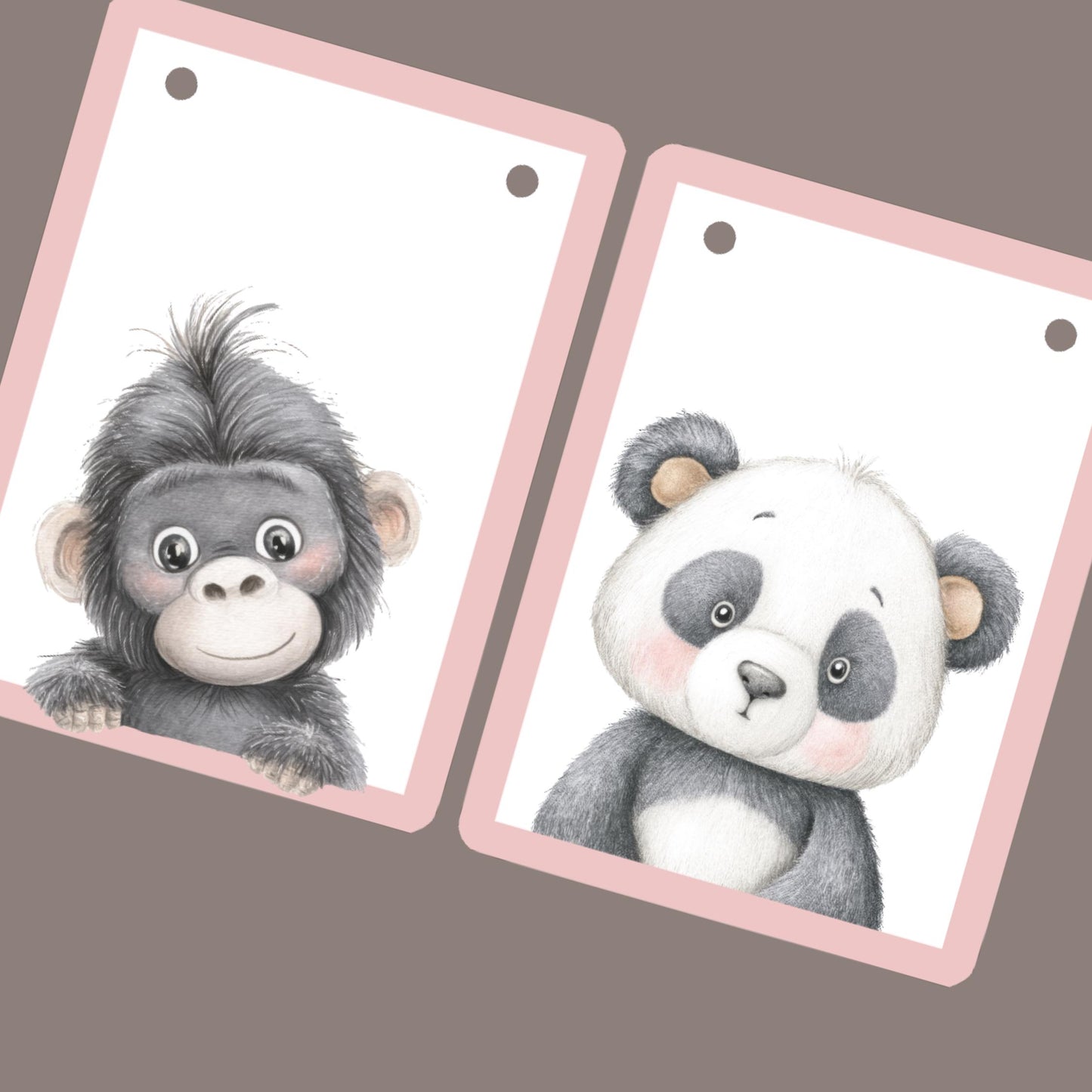 Jungle Animal Portrait Bunting Banner – Safari Birthday Party Decoration