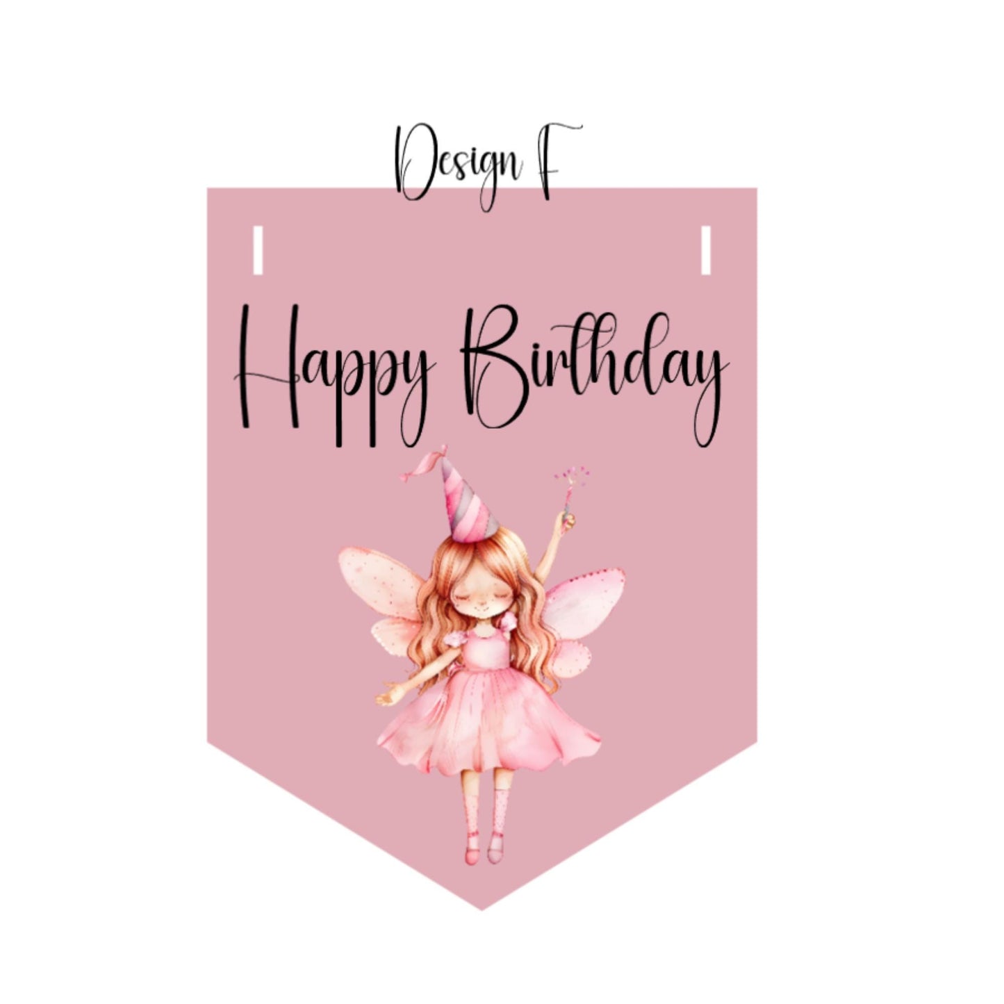 Happy Birthday Fairy Bunting – Handmade Children’s Party Garland