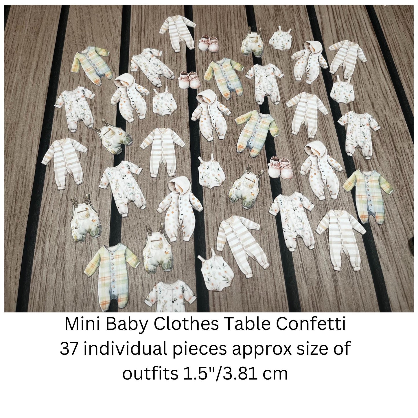 Pastel Baby Shower Bunting – Washing Line Style Baby Clothes Garland
