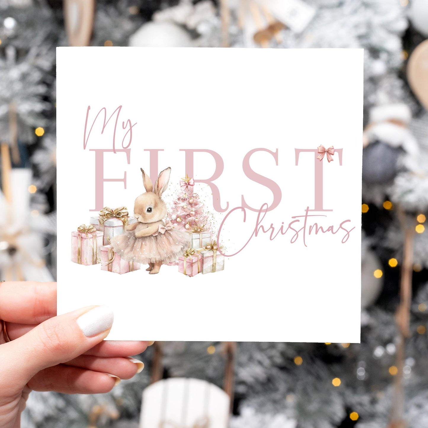 My First Christmas Card – Baby’s First Christmas Card – Choice of 10 Designs