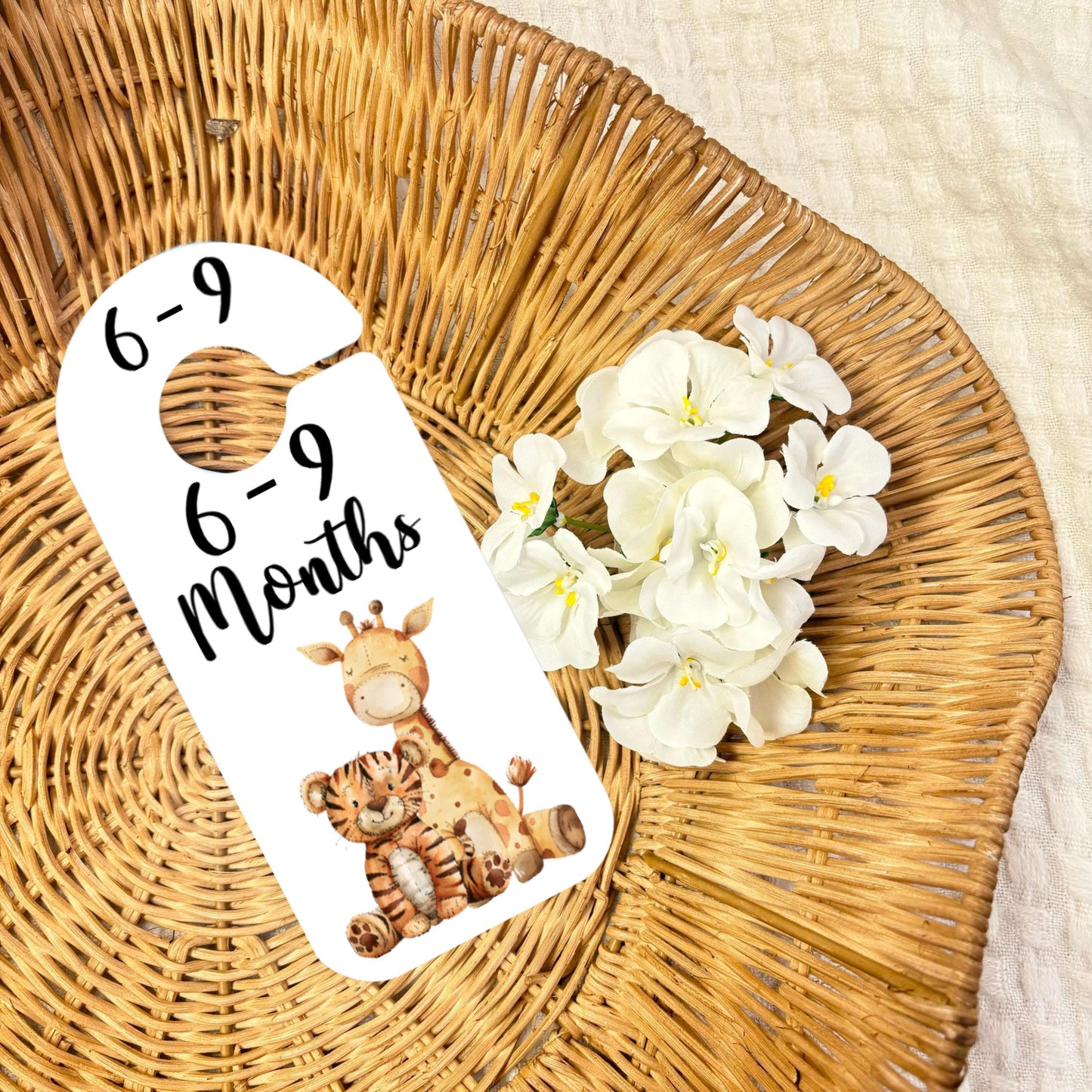 Jungle Animal Baby Clothes Age Dividers – Nursery Wardrobe Organisers