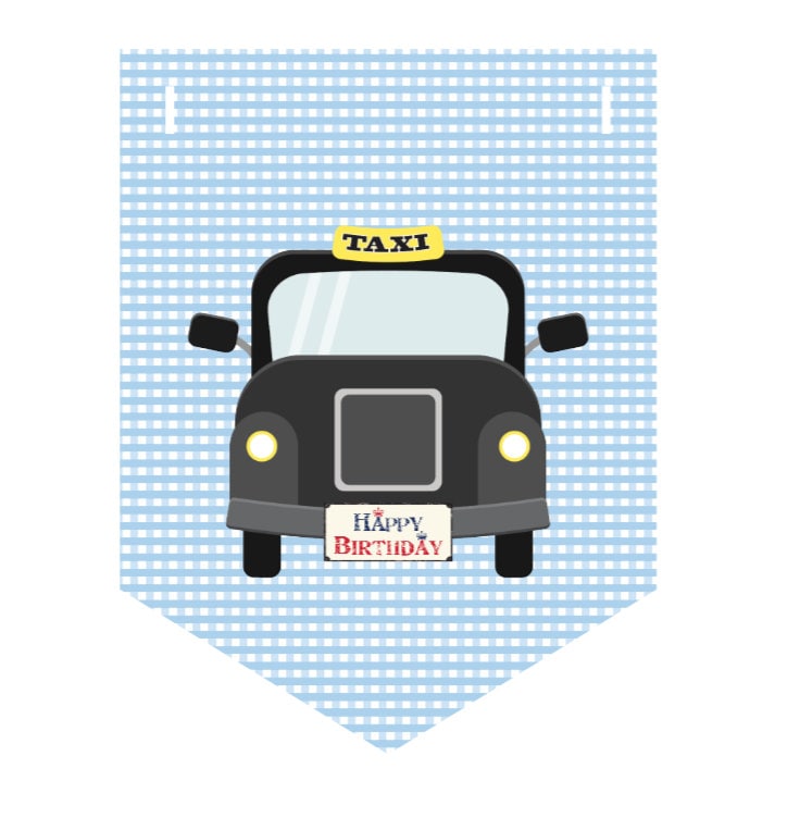 London Birthday Bunting – Red Bus, Soldier & British Icons