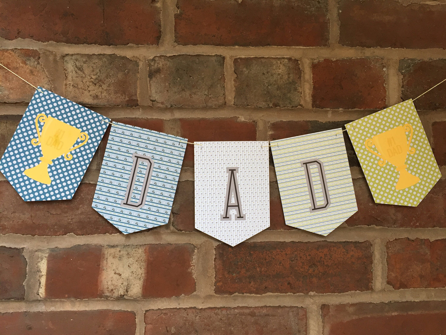 Father’s Day Golf Theme Bunting – “No.1 Dad” Banner