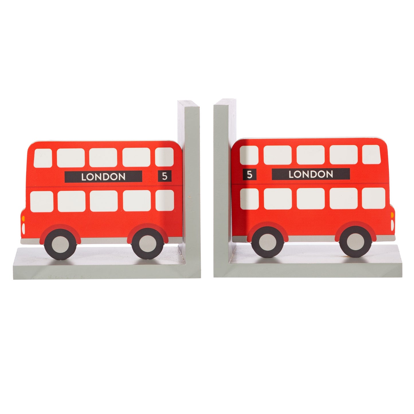 London Red Bus Bookends