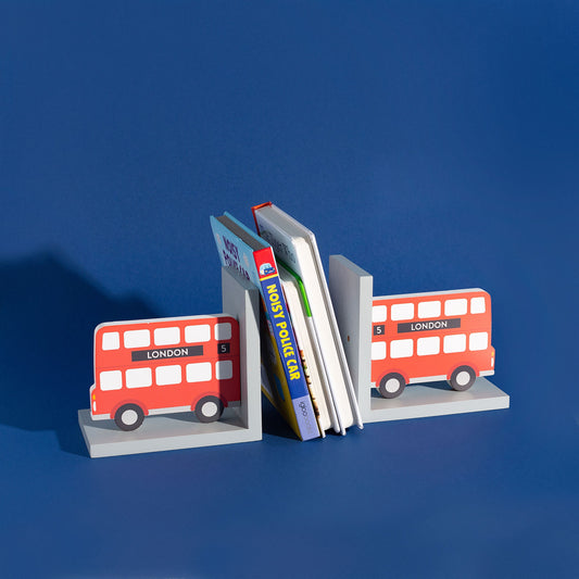London Red Bus Bookends