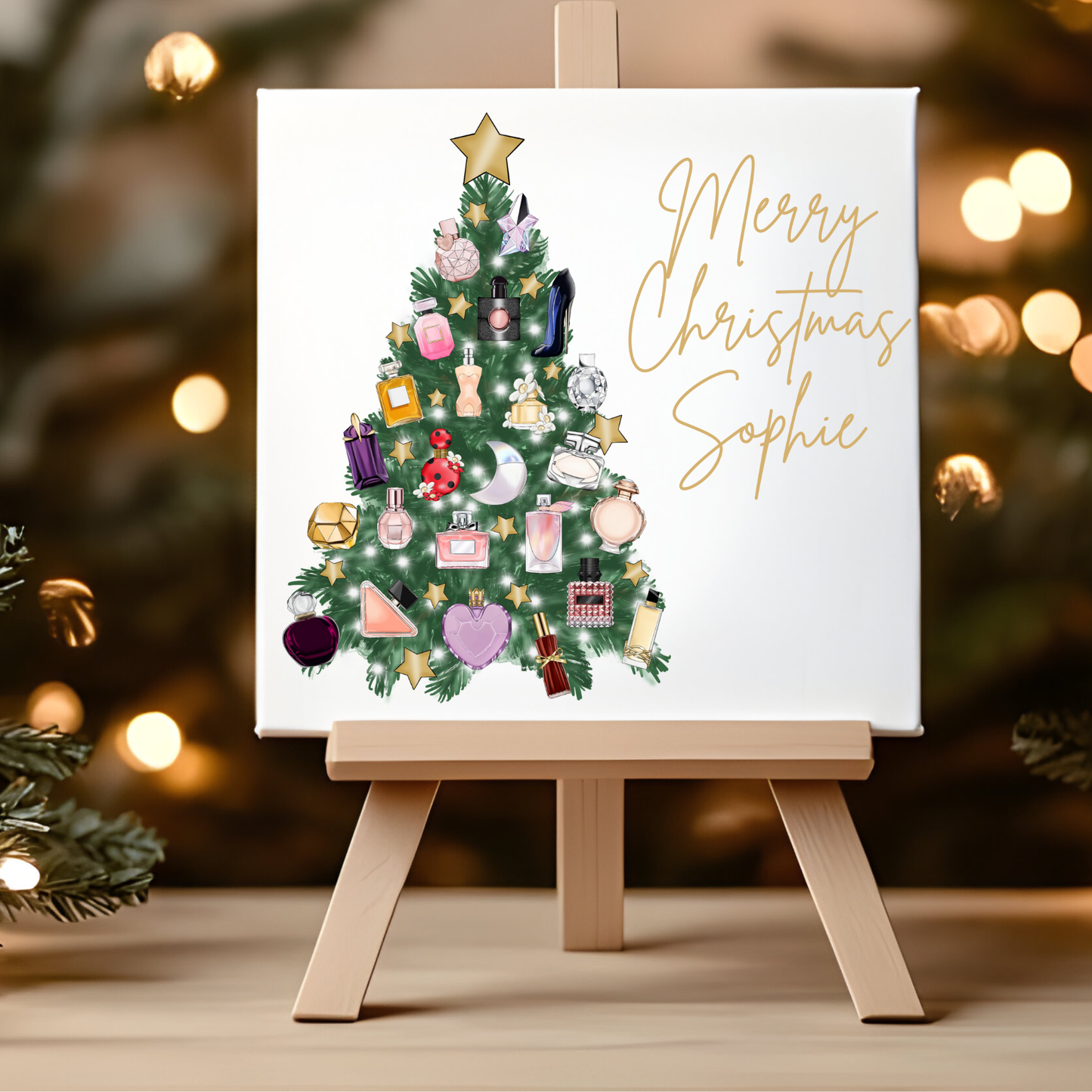 Luxury Perfume Christmas Card | Personalised Festive Greeting