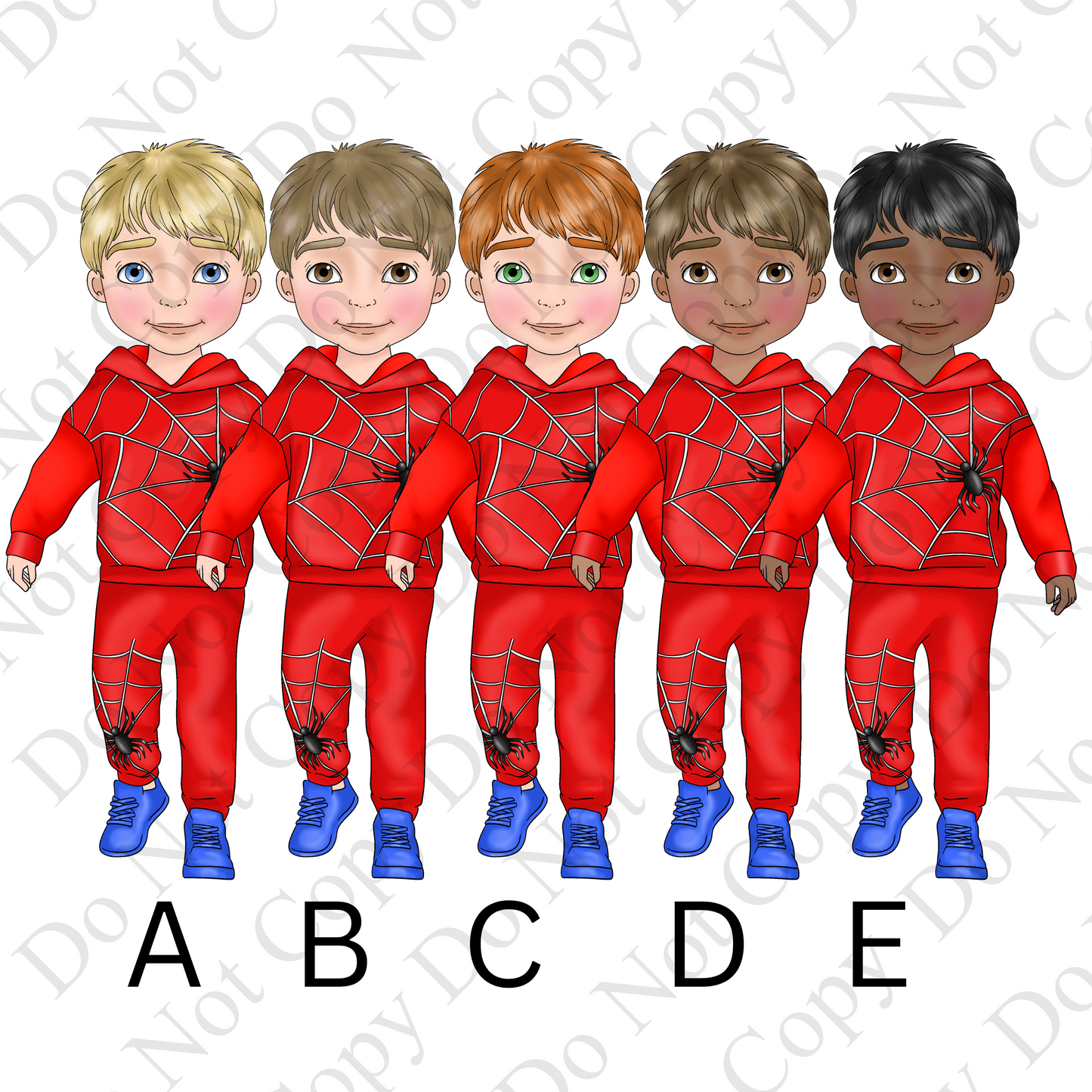 Personalised Superhero Birthday Bunting – Red & Blue Spider Web | Custom Name & Age